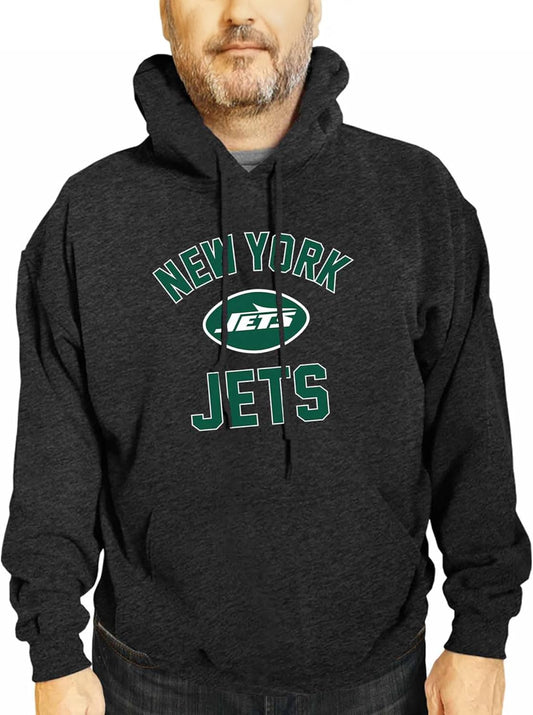 NFL Gameday Adult Hooded Sweatshirt, Pro Football Fleece Hoodie Pullover Sweatshirt